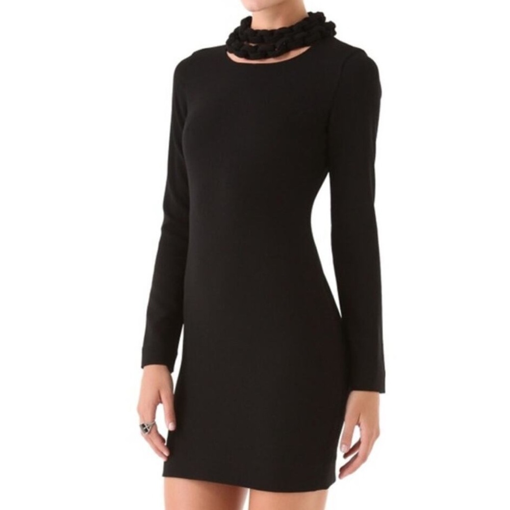 DVF Black Giada Mini Dress